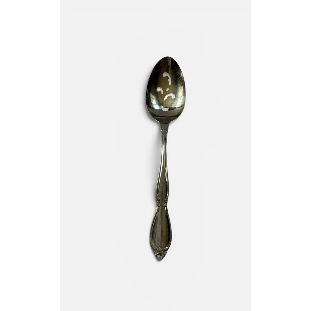 Oneida Stainless Steel Chatelaine Pierced Serving Spoon